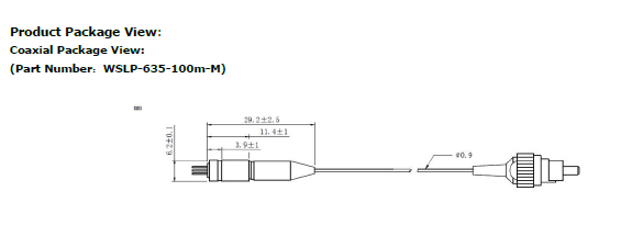 635nm,638nm,640nm 100mW 105um Multi-mode Fiber Coupled Laser Diode with ...