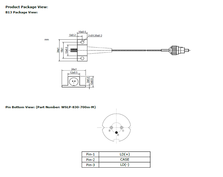 820nm,825nm,830nm 700mW 105um Multi-mode Fiber Coupled Laser Diode with ...